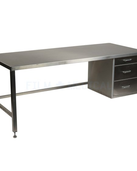 Steel Lab Table with 3 Drawers